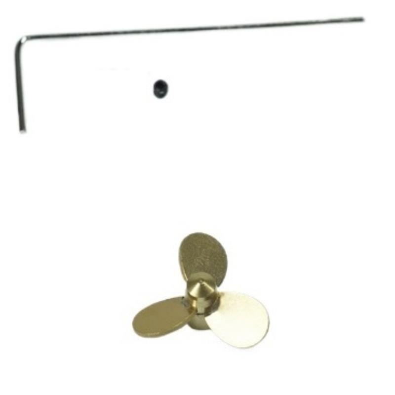 Rc Boat Metal Propeller Copper 3 Blade - 14mm 3 Kanatlı Bakır Pervane RC