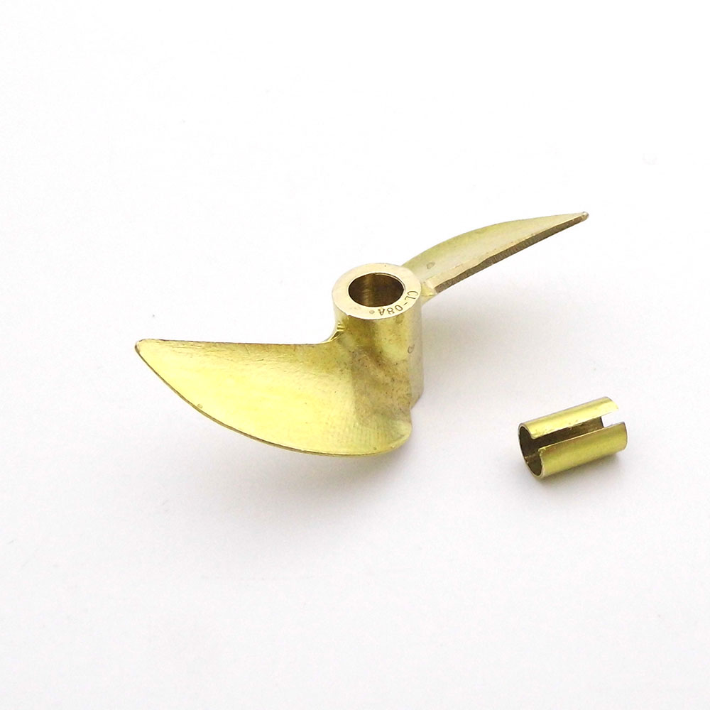 Rc Boat Metal Propeller Copper 3 Blade - 1 adet küçük 2-blades 42mm 48mm