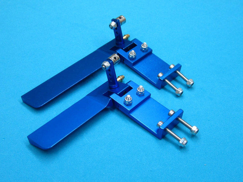 Rc Boat Rudder Aluminum Water Pickup - Mavi 75mm 95mm CNC Alüminyum Su