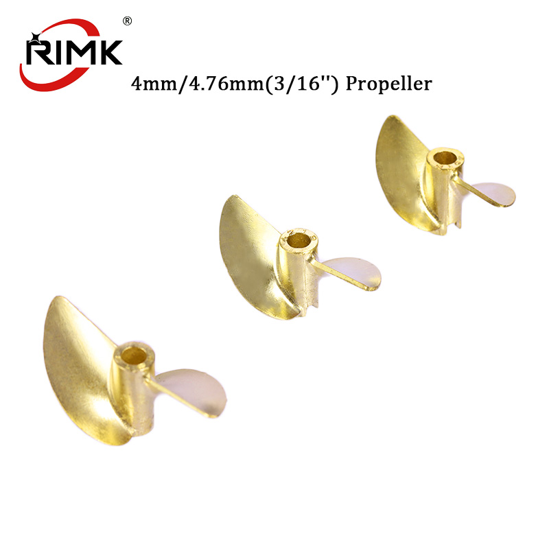 Rc Boat Metal Propeller Copper 3 Blade - TFL RC Tekne 4mm/4.76mm(3/16'') OD36/37/38/40/42/45mm Pervane