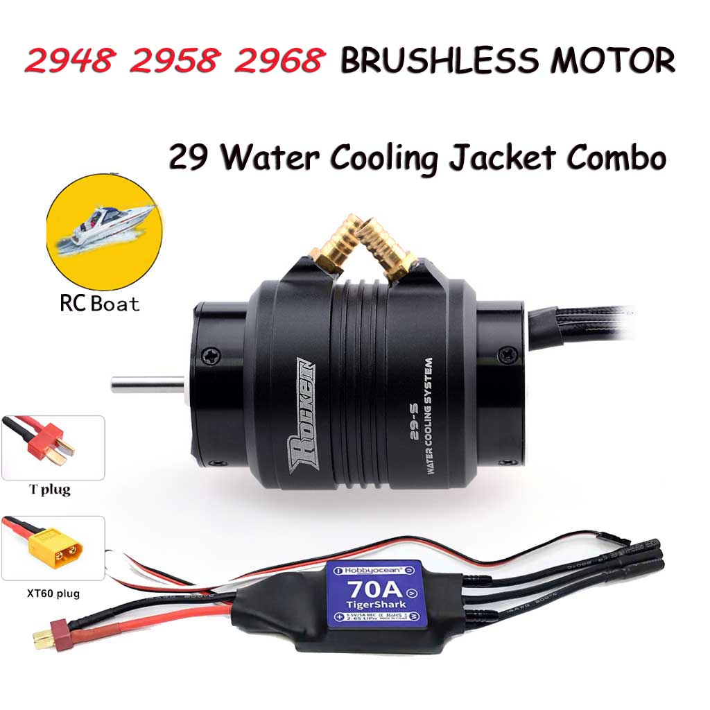 Rc Boat Water Cooling Jacket Motor - ROCKET-RC 2968 2958 2948 fırçasız Motor