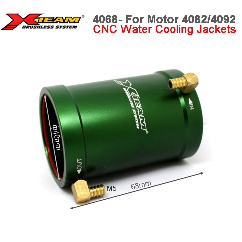 Rc Boat Water Cooling Jacket Motor - X-Team 40mm X 68mm CNC Su