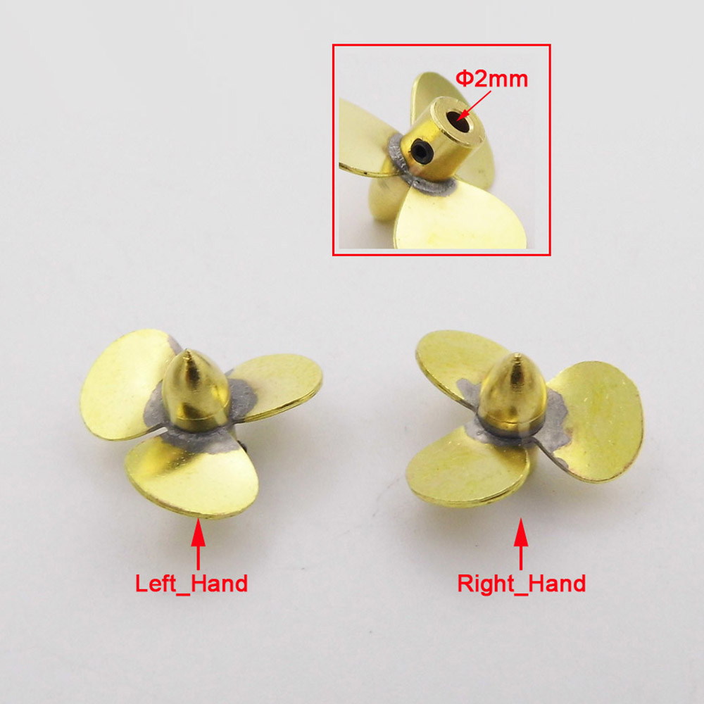 1 adet 12mm 14mm 16mm 20mm 23m - Rc Boat Metal Propeller Copper 3 Blade incelemesi ve fiyatı