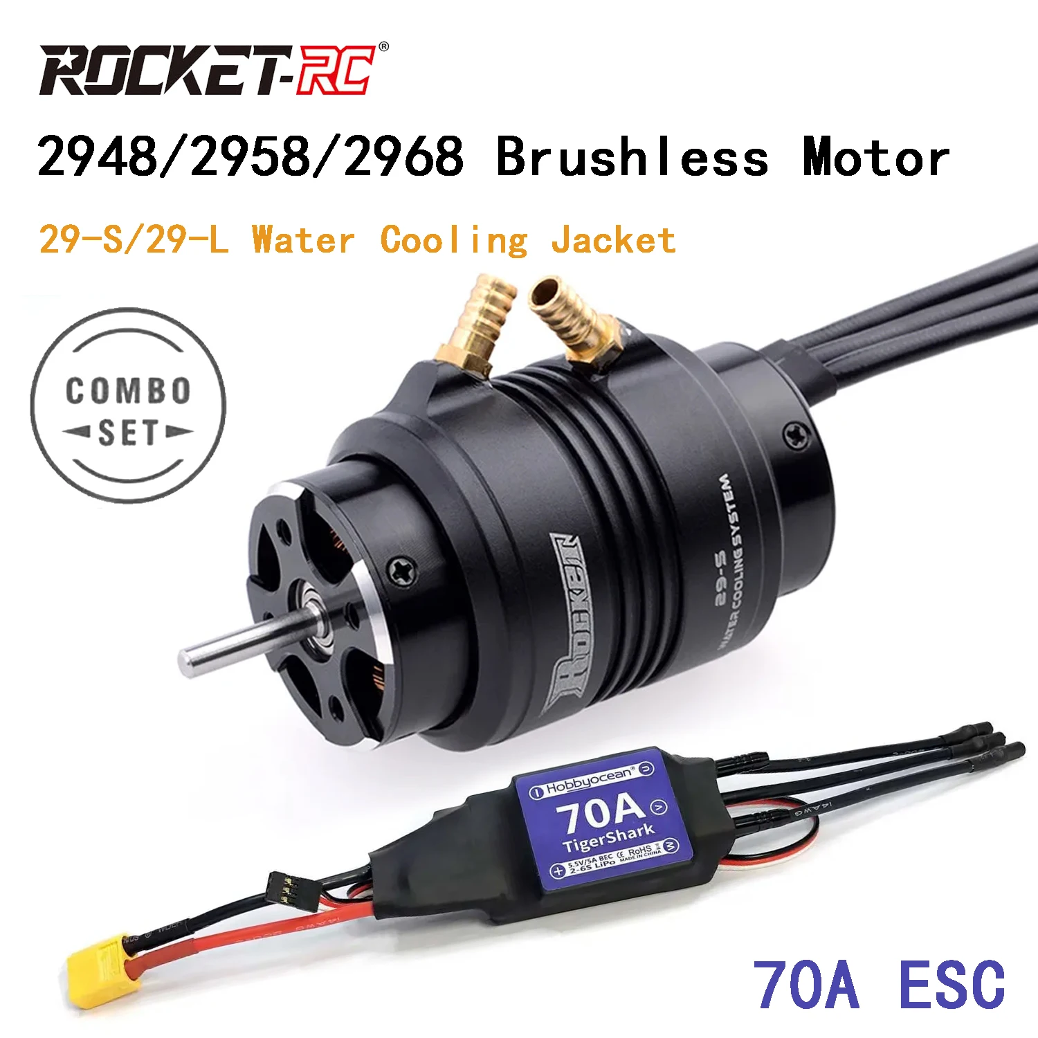 UniFlyROCKET-RC 2948/2958/2968 - Rc Boat Water Cooling Jacket Motor incelemesi ve fiyatı
