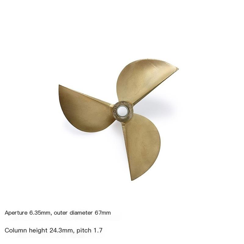RC Tekne CNC Bakır Pervane 3 K - Rc Boat Metal Propeller Copper 3 Blade incelemesi ve fiyatı