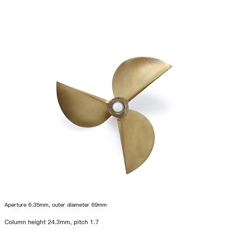 RC Tekne CNC Bakır Pervane 3 K - Rc Boat Metal Propeller Copper 3 Blade incelemesi ve fiyatı