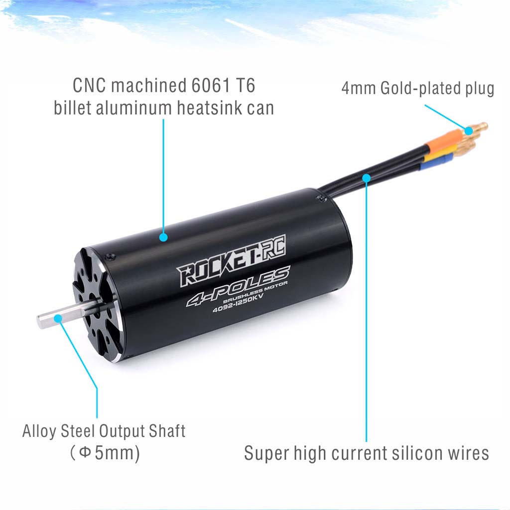 Rocket-RC 4092 1250KV 1520KV S - Rc Boat Water Cooling Jacket Motor incelemesi ve fiyatı