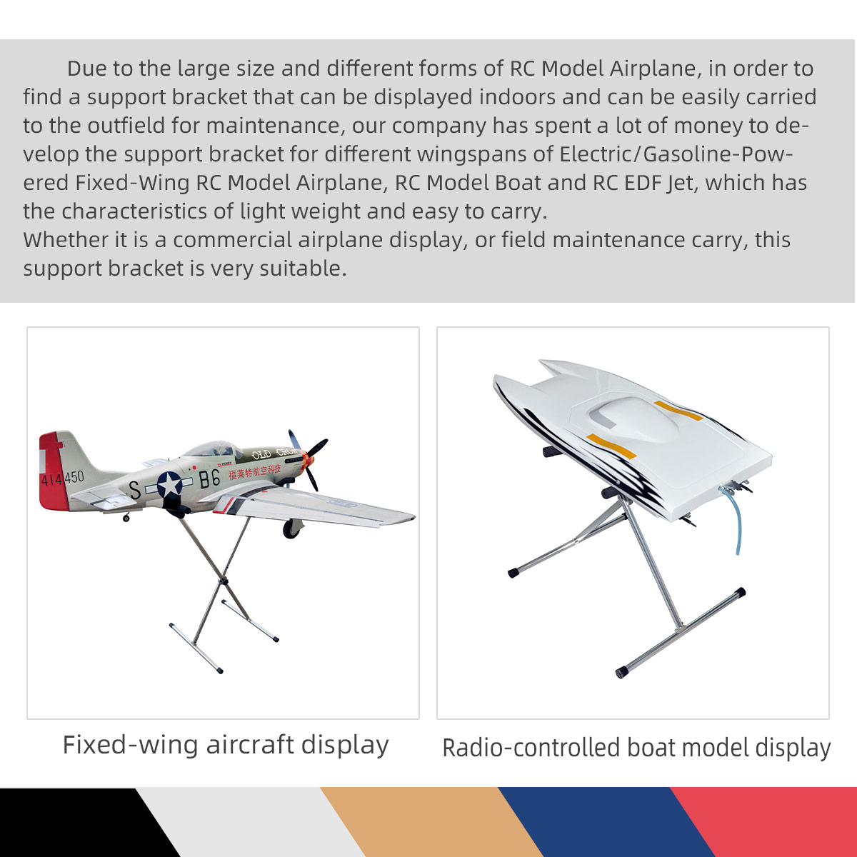 Model Ekran Standı Katlanır Al - Rc Boat Stand Display Aluminum incelemesi ve fiyatı