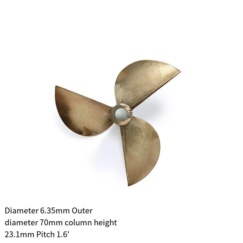 RC Tekne Bakır Pervane 3 Kanat - Rc Boat Metal Propeller Copper 3 Blade incelemesi ve fiyatı