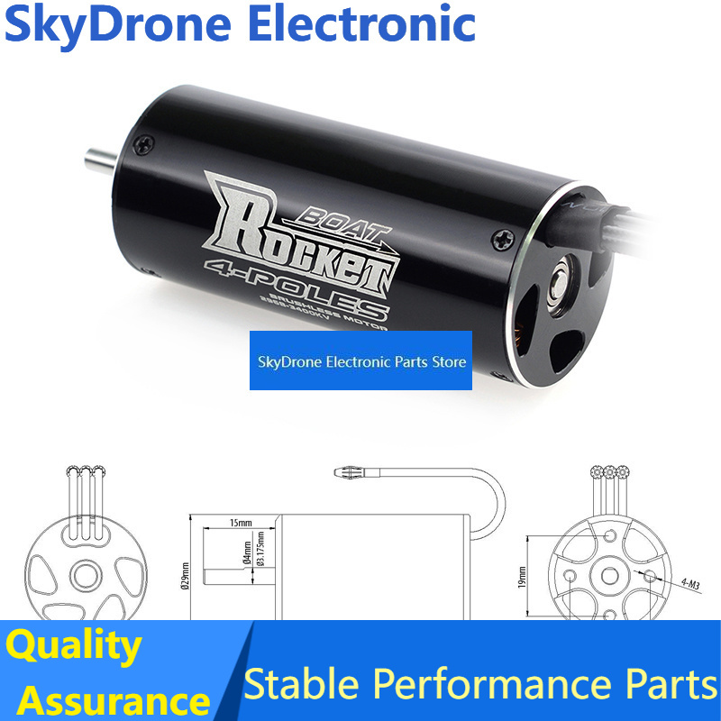 SkyDElROCKET-RC 2948/2958/2968 - Rc Boat Water Cooling Jacket Motor incelemesi ve fiyatı