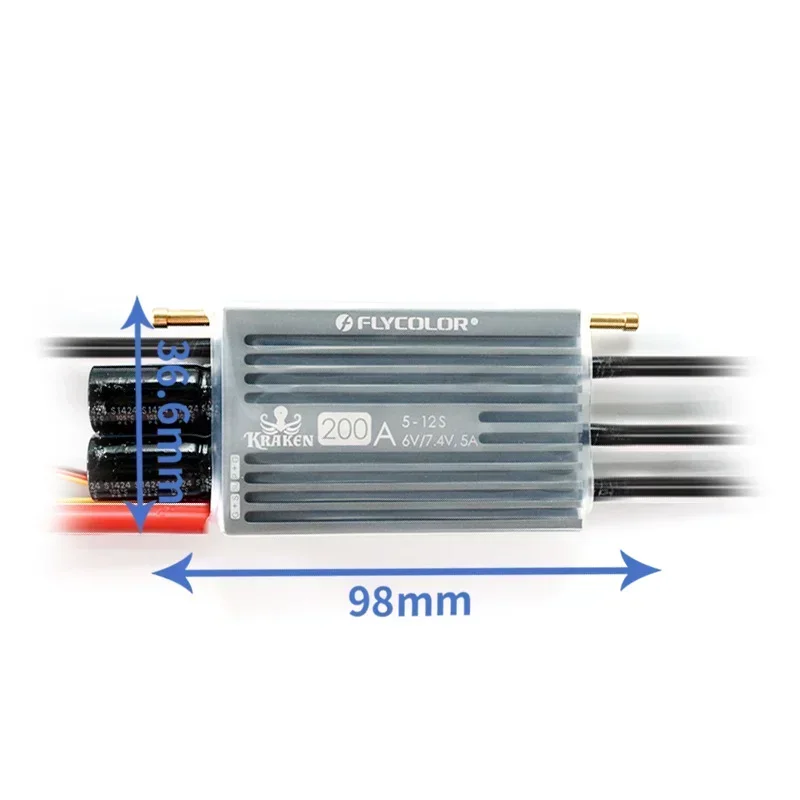 FLYCOLOR KRAKEN Yüksek Voltaj  - Brushless Esc Waterproof 120A Marine incelemesi ve fiyatı