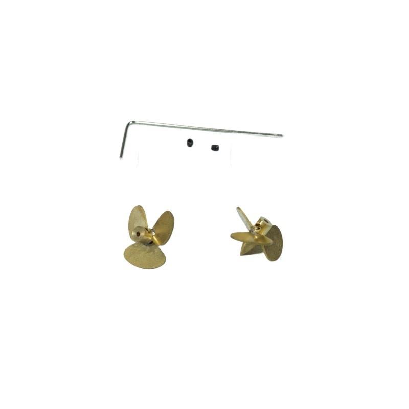 13.5mm 3 Kanatlı Bakır Pervane - Rc Boat Metal Propeller Copper 3 Blade incelemesi ve fiyatı