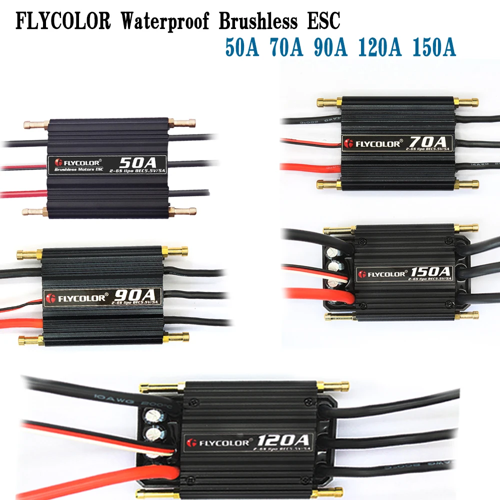SkyDElQX-MOTOR QC3027 Su Geçir - Brushless Esc Waterproof 120A Marine incelemesi ve fiyatı