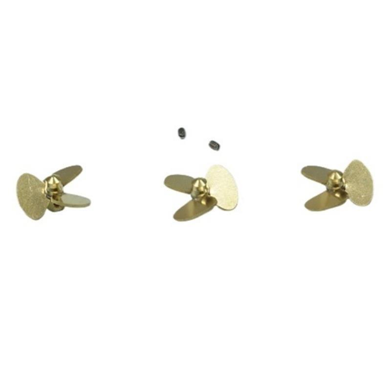 10.5mm 3 Kanatlı Bakır Pervane - Rc Boat Metal Propeller Copper 3 Blade incelemesi ve fiyatı