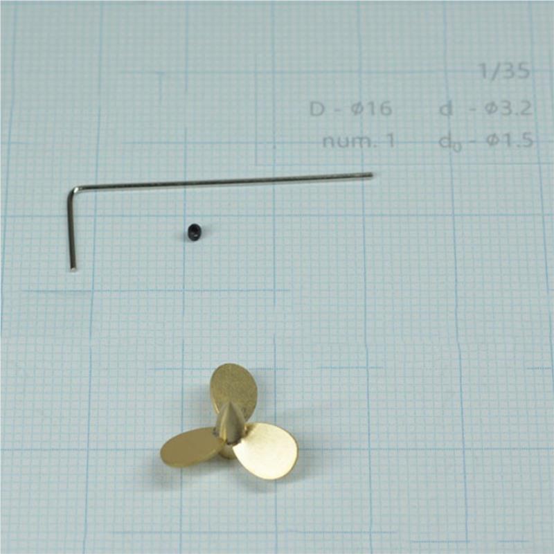 16mm 3 Kanatlı Bakır Pervane R - Rc Boat Metal Propeller Copper 3 Blade incelemesi ve fiyatı